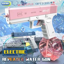 Gun Toys Fully Automatic Explosive Electric Water Gun Boy Playing In Water Outdoor Shooting Sniper Rifle Cs Shooting Halloween Role-playL2403