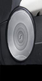 Car Styling 4pcs Car o Speaker Car Door Loudspeaker Trim Cover Sticker For C class w204 c180 c200 2008-2014 Accessories7771701