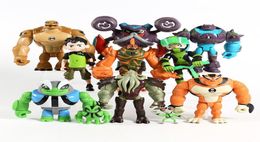 11pcsset Ben 10 Ben Tennyson Grey Matter Heatblast Humongousaur Rath Vilgax PVC Action Figures Kids Toys Gifts T2001066818121