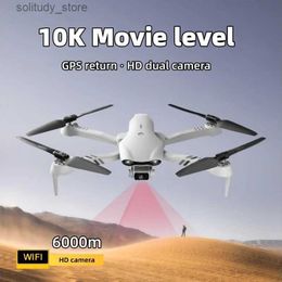 Drones New RC F10 Drone 10K HD Dual Camera G 5G WIFI Wide Angle FPV Real time Transmission Distance 2Km Professional Drone Gift Q240308