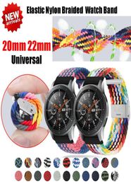 20mm 22mm Braided Nylon Strap for Samsung Galaxy Watch 3 46mm 42mm active 2 Gear S3 Bracelet Huawei GT2 2e Pro amazfit6473145
