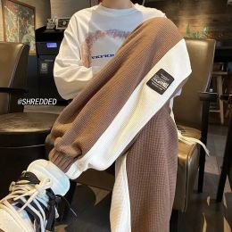 Pants Autumn Sweatpants Men Baggy Leisure Korean Fashion Streetwear Sporty Side Striped Pants Hip Hop Fashion Chic Teens Long Trousers