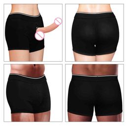 Unisex Cotton Briefs Shorts Harness for Strapon Dong Dildo Harness Packing Packer SML Y04089013572