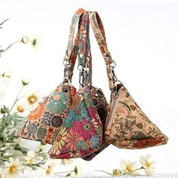 DHL200pcs Coin Purses Cork Leather Three-dimensional Oceans Flower Printing Wallet With Wrist Mix Colour