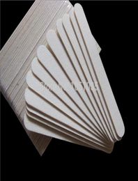 Whole 100 pcs white wooden nail file 8080 wood emery board 5quot nail file manicure tool1578269