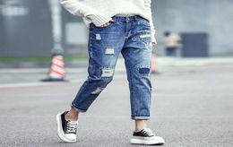 Women039s Jeans Summer Ripped Pants Holey Patch Denim High Waist Straight Cotton Woman Casual6846382