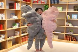 Fuzzy Crocodile Plush Toy Super Soft Floor Animal Pillow 63145cm Green Pink Grey Brown Plushie with Zipper for Children LJ2011261627805