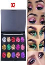 CmaaDu 15 Colours Glitter Eye Shadow Diamond Sequins Shiny Eyeshadow Palette Branded Shining Eyes Makeup Palettes High Quality3216786