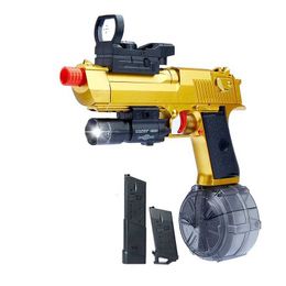 Gun Toys Gel Balls Blaster Glock Pistol Toy Gun Hydrogel Electric Paintball Gun for Adults Boys Outdoor Cs Shooting Game Christmas GiftL2403