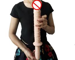 Newest Super Huge Dildo Silicone Penis Female Masturbation 16 inch Realistic Flexible Dildo Bdsm Sex Toy For Women4766893