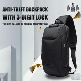 Backpack Anti-theft With 3-Digit Lock Shoulder Bag Waterproof For Mobile Phone Travel LXX9306G2958