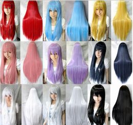 1Pcs Harajuku Cosplay Wigs Women Fashion 80cm Long Costume Wigs Synthetic Hair Wigs for Halloween Christmas Party1990730