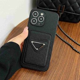Cell Phone Cases Designer Leather Cases For iPhone 14 13 12 11 Pro Max 15Pro 15 Plus 14Plus 14Pro 13ProMax Classic Letter Mobile Cover Card Holder Pocket Case 240304