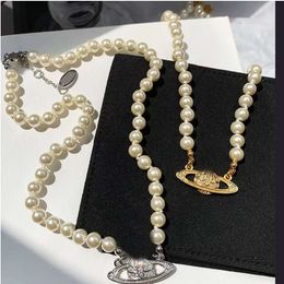 Designer Pendant Necklaces White Pearl Designers Jewellery For Woman Luxury Choker With Original Gift Box