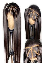 Top Full Lace Human Hair Wigs With Baby Hair Pre Plucked Straight Brazilian Remy Hair Black Wigs for Women3965843