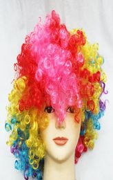 Halloween party dressed Colour wig clown wig fans wig hair bubble explosion4882990