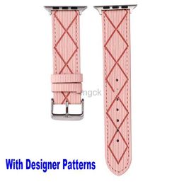 Bands Watch Watch Straps Bands for Watch 7 6 5 Fashion Wristband Watchband Gift Luxury C Designer Band Watchbands Leather Belt Bracelet Stripes 240308