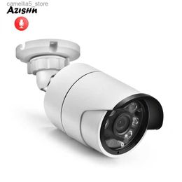 Baby Monitor Camera AZISHN H.265X Audio Safety IP 5MP 1/2.7 SC5239 POE/DC 6LED Outdoor Waterproof CCTV Monitoring 2MP/3MP/4MP Q240308