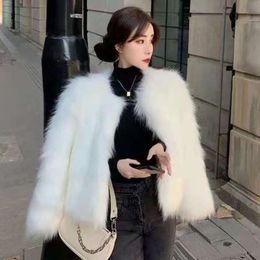 Autumn And Winter New Fashionable Fox Grass Women's Haining Short Korean Version Slim Fit Fur Coat Trendy 263495