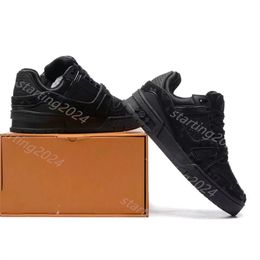 Designer Luxury Virgil casual shoes Embossed Trainer Sneaker triple white pink sky blue Abloh black green yellow denim low mens sneakers women trainers T38