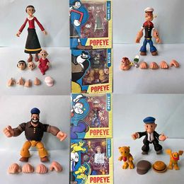 Anime Manga New Popeye Classic Character Youtooz Bluto Olive Castor Oil Popdeck Pappy Action Character Toy Anime Model Doll Christmas Gift J240308