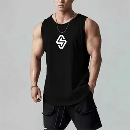 Men's Tank Tops Men Summer Sportswear Sleeveless T Shirt Gym Workout O Neck Vest Fitness Basketball Breathable Singlets Clothing