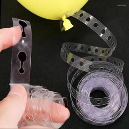 Party Decoration 3/5M Balloon Chain Arch Plastic Balloons Stripe Single/Dual Holes Ribbon Clips Birthday Wedding Supplies