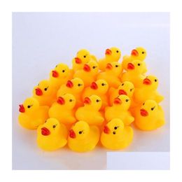 Baby Toy Baby Bath Duck Toy Mini Yellow Rubber Sounds Ducks Kids Small Children Swiming Learing Toys Drop Delivery Toys Gifts Learning Dhxp1