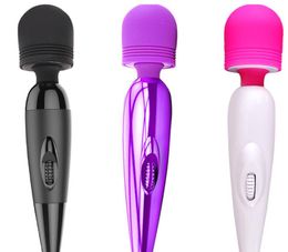 Magic Wand Massager Mini AV Powerful Vibrators USB Rechargeable Body Sex Massager AV Stick Sex Products for Couples A111156526270