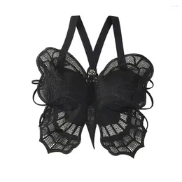 Bras Fashion Butterfly Bra dla kobiet seksowna koronkowa backless top wydrążona Balette Bielizna żeńska bielizna