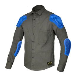 Motorcycle Jacket Jersay Racing Long Sleeve Shatterproof Off-road Jacket Shirt Racing Suit Coat With Elbow And Back Protection 240227