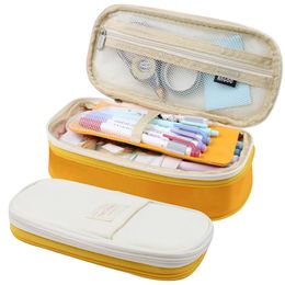 Pencil Cases Large Capacity For Girls and Boys Kawaii Boxes Multicolor Optional Cute Back to School Supplies Stationery 240306