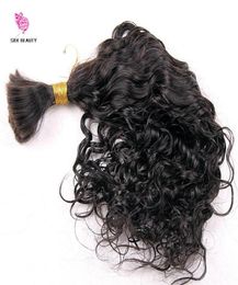 Human Braiding Hair bulk Water Wave Bulk Virgin Brazilian Bulk Braiding Hair Extensions Loose Curly Hair Style Fast 2817156