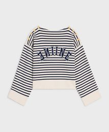 Letter Embroidery Studios Stripe Knitting Sweater Man Women Fashion Crew Neck Coat Highstreet Hip Hop FZMY0876785207