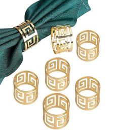 6pcs Serviette Rings Alloy Napkin Holder West Dinner Towel Napkin Ring Party Decoration Table Decoration Accessories Hogard3546642