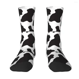 Men's Socks Cow Animal Print Cowboy And Country Ranch Farm Style Harajuku Sweat Absorbing Stockings All Season For Unisex Gifts