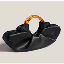 Popular Bull Horn Bag Same Style Designer Bag Handheld Bag Female Folded Cloud Bag Handheld Dumpling Bun 240131