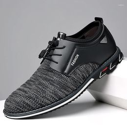 Casual Shoes 2024Spring Autumn Mesh Breathable Sneakers Comfortable Non-slip For Men Fashion Mixed Colours Sapato Masculino Couro