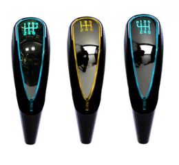 7 colors changes Activated Gear Shift Knob 5 6 Speed Car LED Gear Handball Light Cigarette Lighter Charger Fit For5638257