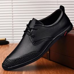 Casual Shoes Men Genuine Leather Soft Mens Sneakers Breathable Moccasins Walking Zapatos Hombre