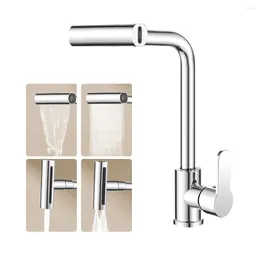 Bathroom Sink Faucets Waterfall Stream Sprayer 1/2inch Cold Water Wash Tap 360° Rotation Stainless Steel Electroplated Washbasin Faucet