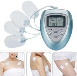 2017 New 4 Pads Full Body Massager Electric Slim Pulse Muscle Relax Fat Burner Health Care3538732