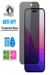 AntiSpy Tempered Glass Privacy Screen Protector 9H Hardness For iPhone 14 Pro Max 14Pro 13 13PRO 12 Mini 11 XS X XR 8 7 6 Plus Wi7996069