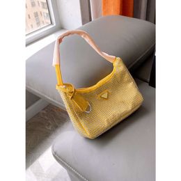 Fashion designer womens handbag Mini diamond shoulder bag high quality imported nylon tarpaulin multi color 21cm