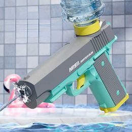 Gun Toys 2023 New Luoluoke Electric Water Gun Continuously Fired Childrens Summer Water Shower Water Fun Gun ToyL2403