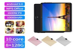 Brand New 10Inch Google Play Tablet Android 90 TenCore 4G Phone GPS WiFi Bluetooth 25D Tempered Glass 25601600 IPS Tablet1542838