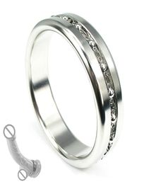 Stainless steel Cockring with lace chain penis scrotum bangdage ring ejection delay for men sex toy8984034