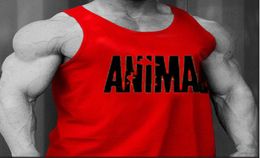 Gym Clothing tank tops Cotton Men Tank Top Hurdles Bodybuilding Fine printed Vest Exercise Fitness Wear Animal Mens Sleeveless Shi7951752