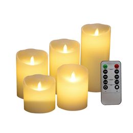 Night Lights Brelong Led Simation Candle Light Battery Type Flameless 5 Night With Remote Control Drop Delivery Lights Lighting Indoor Dheet