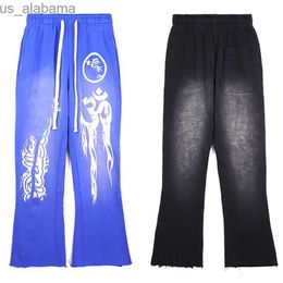 Herrenhosen Designer Hellstar Herrenhosen Flare Jogginghose Vintage Trend Hoseneu für 240308